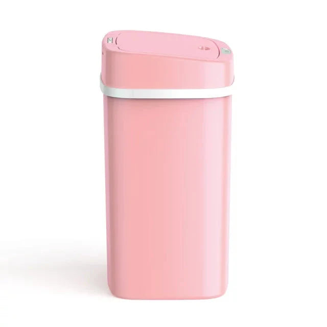 Nine Stars 3.2 Gallon Trash Can, Plastic Touchless Bathroom Trash Can, Pink - Amado Deals - wholesale and distributors with free shipping in United States Nine Stars 3.2 Gallon Trash Can, Plastic Touchless Bathroom Trash Can, Pink - Amado Deals - wholesale and distributors with free shipping in United States